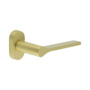 CR-105 Satin Brass Multi Point Oval Rose Door Handle
