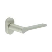CR-105 Satin Stainless Steel Multi Point Oval Rose Door Handle
