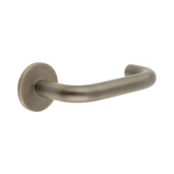 CR-106 Antique Brass Fixed Dead Round Rose Door Handle