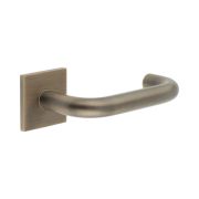 CR-106 Antique Brass Unsprung Square Rose Door Handle