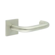 CR-106 Satin Stainless Steel Unsprung Square Rose Door Handle