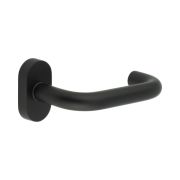 CR-106 Black Multi Point Oval Rose Door Handle
