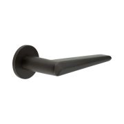 CR-107 Dark Bronze Unsprung Round Rose Door Handle