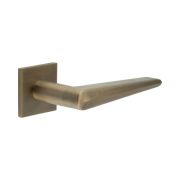CR-107 Antique Brass Fixed Dead Square Rose Door Handle