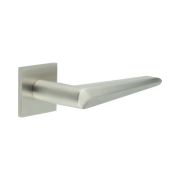 CR-107 Satin Stainless Steel Fixed Dead Square Rose Door Handle