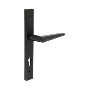 CR-107 Black Multi Point Backplate Door Handle