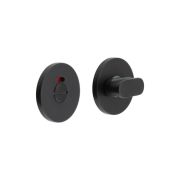 CR-801 Black Thumb Turn & Lock Round Rose w/ Indicator
