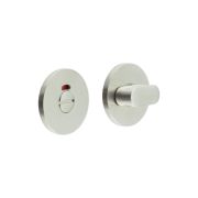 CR-801 Satin Stainless Steel Thumb Turn & Lock Round Rose w/ Indicator
