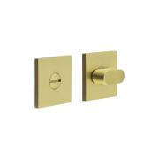 CR-801 Satin Brass Thumb Turn & Lock Square Rose