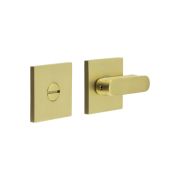 CR-803 Satin Brass Thumb Turn & Lock Square Rose