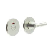 CR-804 Satin Stainless Steel Thumb Turn & Lock Round Rose w/ Indicator