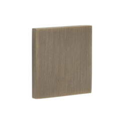 CR-N10 Antique Brass Blank Square Rose Escutcheon Cover