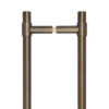 CRES 425mm Back to Back Antique Brass T-Bar Pull Handle