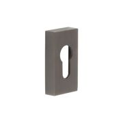 CRES Rectangular Dark Bronze Euro Escutcheon