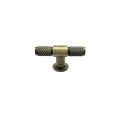 Diamond Knurled T Cabinet Knob- 50mm