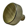 Diamond Knurled Circular Cabinet Knob- 30mm