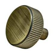 Diamond Knurled Circular Cabinet Knob- 30mm