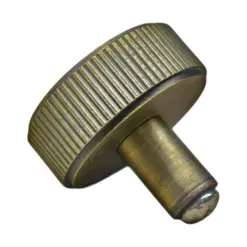 Diamond Knurled Circular Cabinet Knob- 30mm