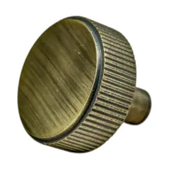 Diamond Knurled Circular Cabinet Knob- 30mm