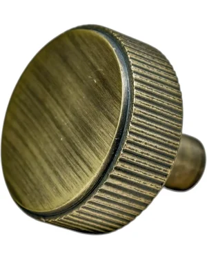 Diamond Knurled Circular Cabinet Knob- 30mm