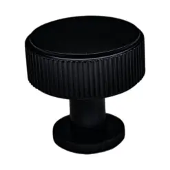 Diamond Knurled Circular Cabinet Knob- 30mm