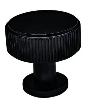 Diamond Knurled Circular Cabinet Knob- 30mm