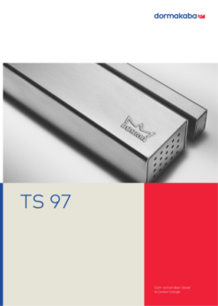 TS 97 Cam Action Door Closer Pull EN 2-4 including Cushion Limit Stay