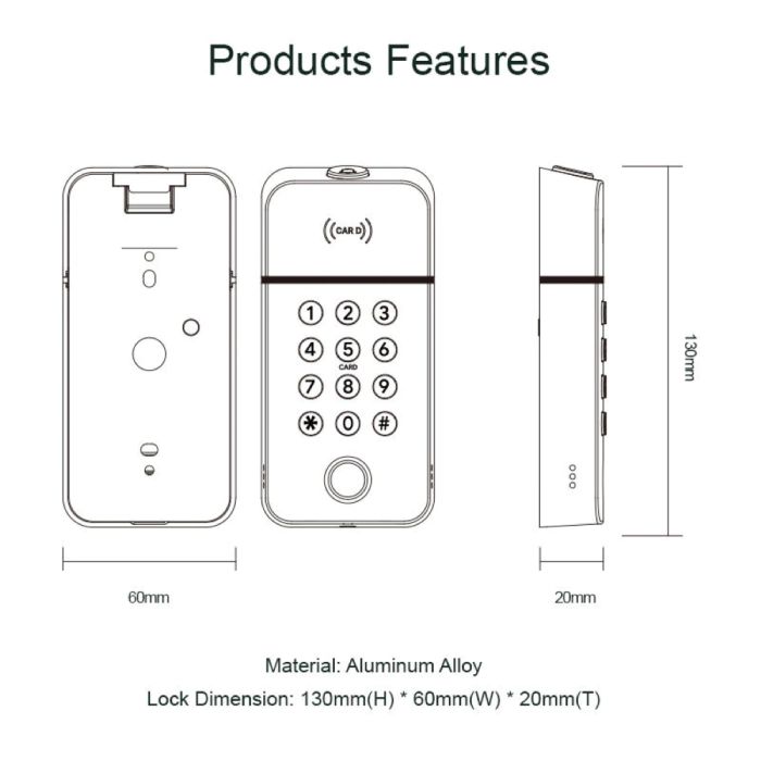 EA 195 Access Control Digital Keypad