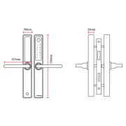 EA 230 Slim Line Smart Digital Lock for UPVC, Composite, Wooden & Aluminium Doors