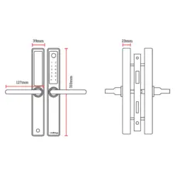 EA 230 Slim Line Smart Digital Lock for UPVC, Composite, Wooden & Aluminium Doors - Image 4