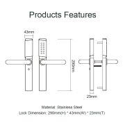 EA 240 Hotel Digital Smart Lock with Motorised Sash Lock – EN 1634 Fireproof Certification