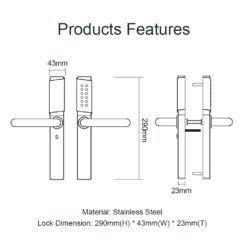 EA 240 Hotel Digital Smart Lock with Motorised Sash Lock - EN 1634 Fireproof Certification - Image 4