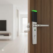 EA 240 Hotel Digital Smart Lock with Motorised Sash Lock – EN 1634 Fireproof Certification