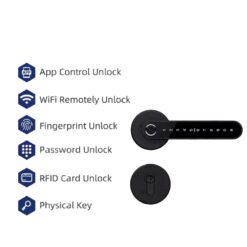 EA 250 Leverline Fingerprint Smart Door Handle - Image 4