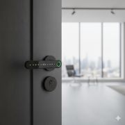 EA 250 Leverline Fingerprint Smart Door Handle