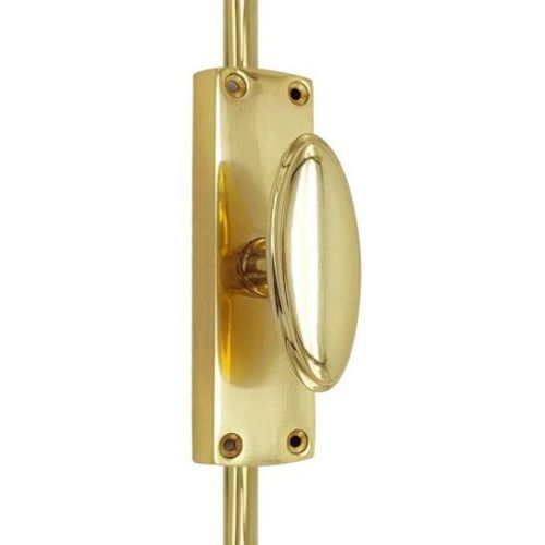 Oval Knob Espagnolette/Crémone Locking Bolt for up to 8.5 Feet High Doors & Windows