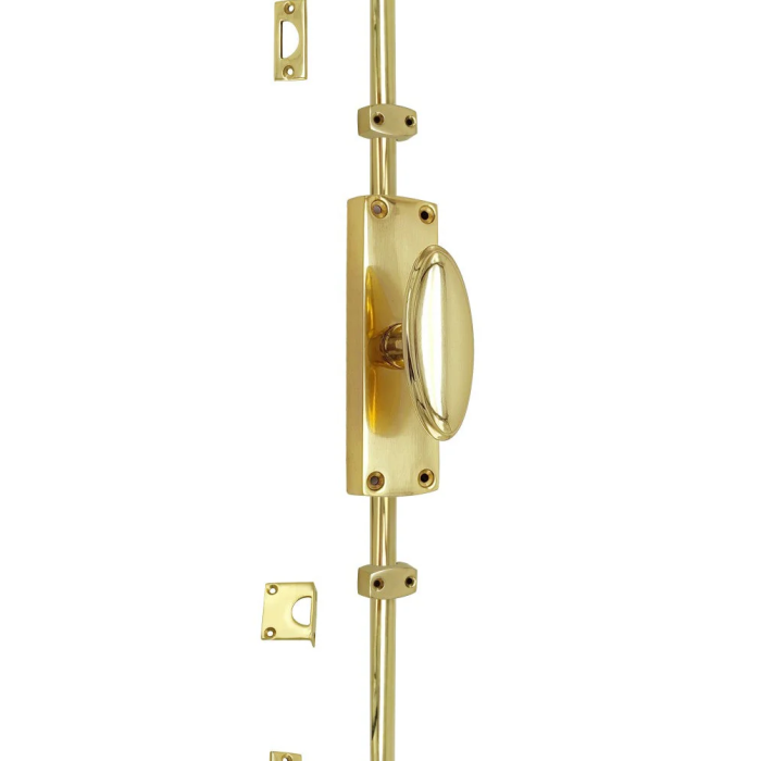 Oval Knob Espagnolette/Crémone Locking Bolt for up to 8.5 Feet High Doors & Windows