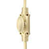 Hampton Reeded Cremone Bolt by Euro Art | Solid Brass Espagnolette Bolt
