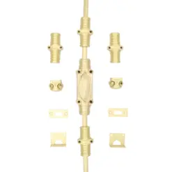 Hampton Reeded Cremone Bolt by Euro Art | Solid Brass Espagnolette Bolt - Image 5