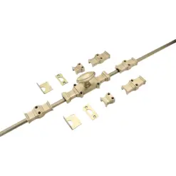 The Windsor Cremone Bolt by Euro Art | Solid Brass Espagnolette Bolt | 2 Finishes - Image 3
