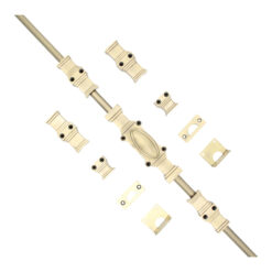 The Windsor Cremone Bolt by Euro Art | Solid Brass Espagnolette Bolt | 2 Finishes - Image 9