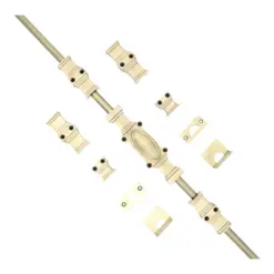 The Windsor Cremone Bolt by Euro Art | Solid Brass Espagnolette Bolt | 2 Finishes - Image 2